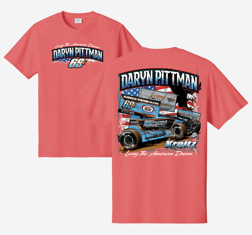 Daryn Pittman 2026 American Dream T-Shirt - Coral