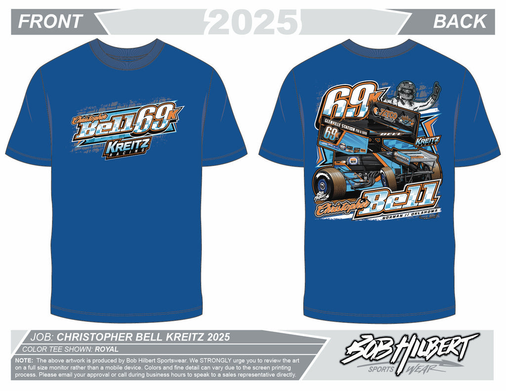 Christopher Bell T-Shirt - Blue *PREORDER*