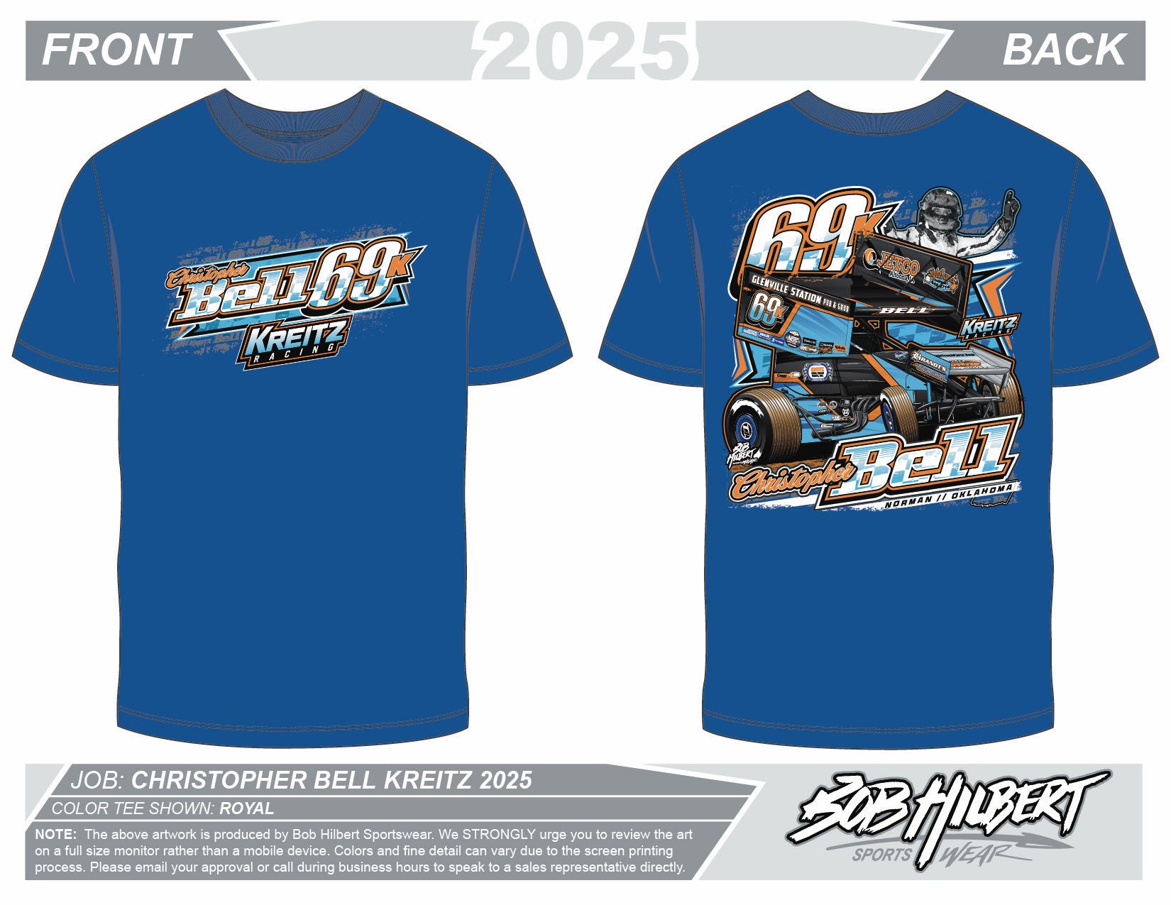 Christopher Bell T-Shirt - Blue *PREORDER*